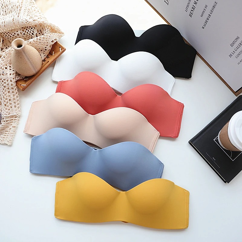 Seamless Underwear Women - KUCLUT Invisible Bra Strapless Bralette 1/2