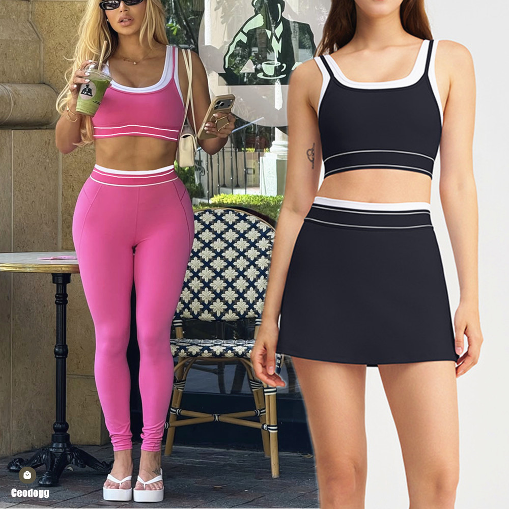Sports Bra High Impact - 2PCS Yoga Set Women Outfits Sports