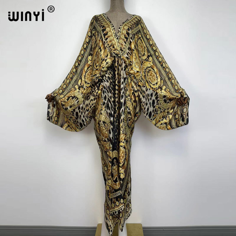 Robe Silk Women - Sexy Beach Kaftan Caftan Feel Silk