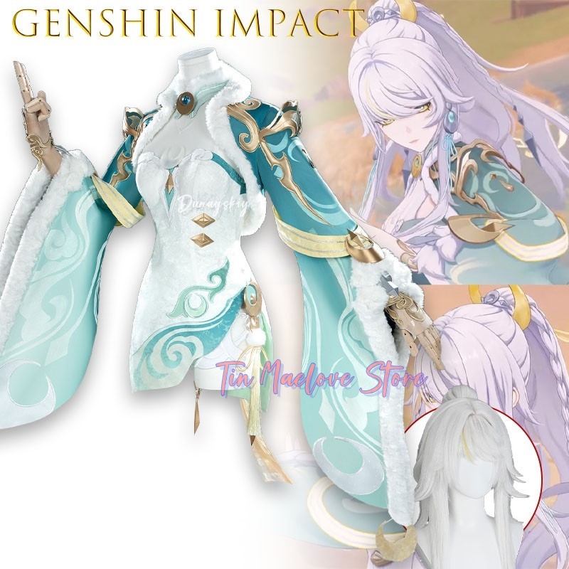 Genshin Impact Adeptus Zibai W - Robe Silk Women review and price