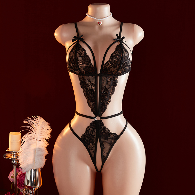 Transparent Sexy One-piece Hol - Lace Teddy Lingerie review and price