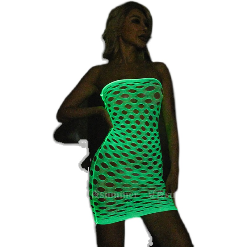 Luminous Glow in The Dark Fish - Bodystocking Fishnet review and price