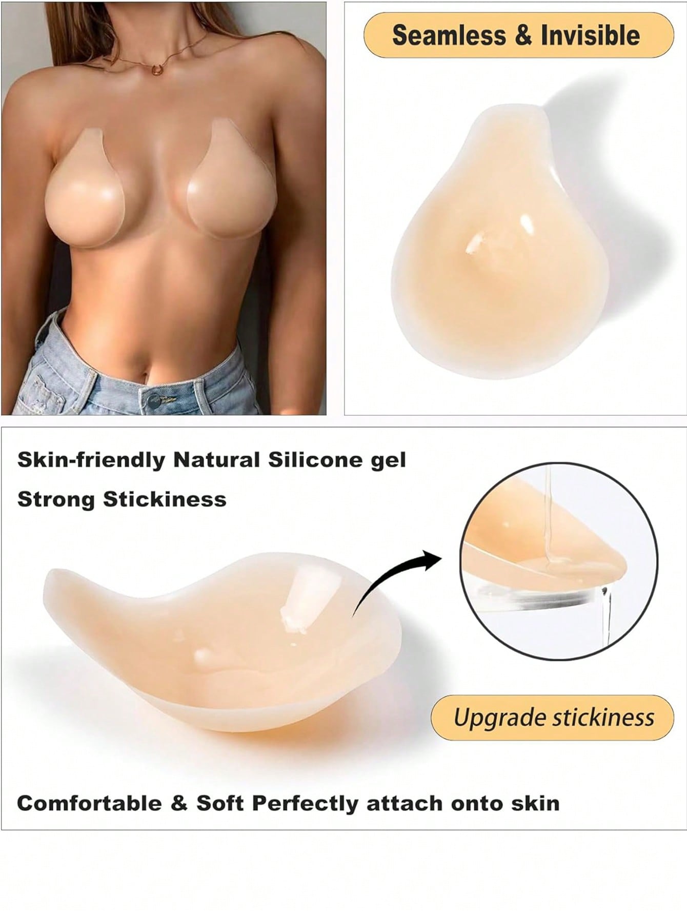 1 Pair Added Lift Nipple Cover - Nipple Cover Pasties review and price