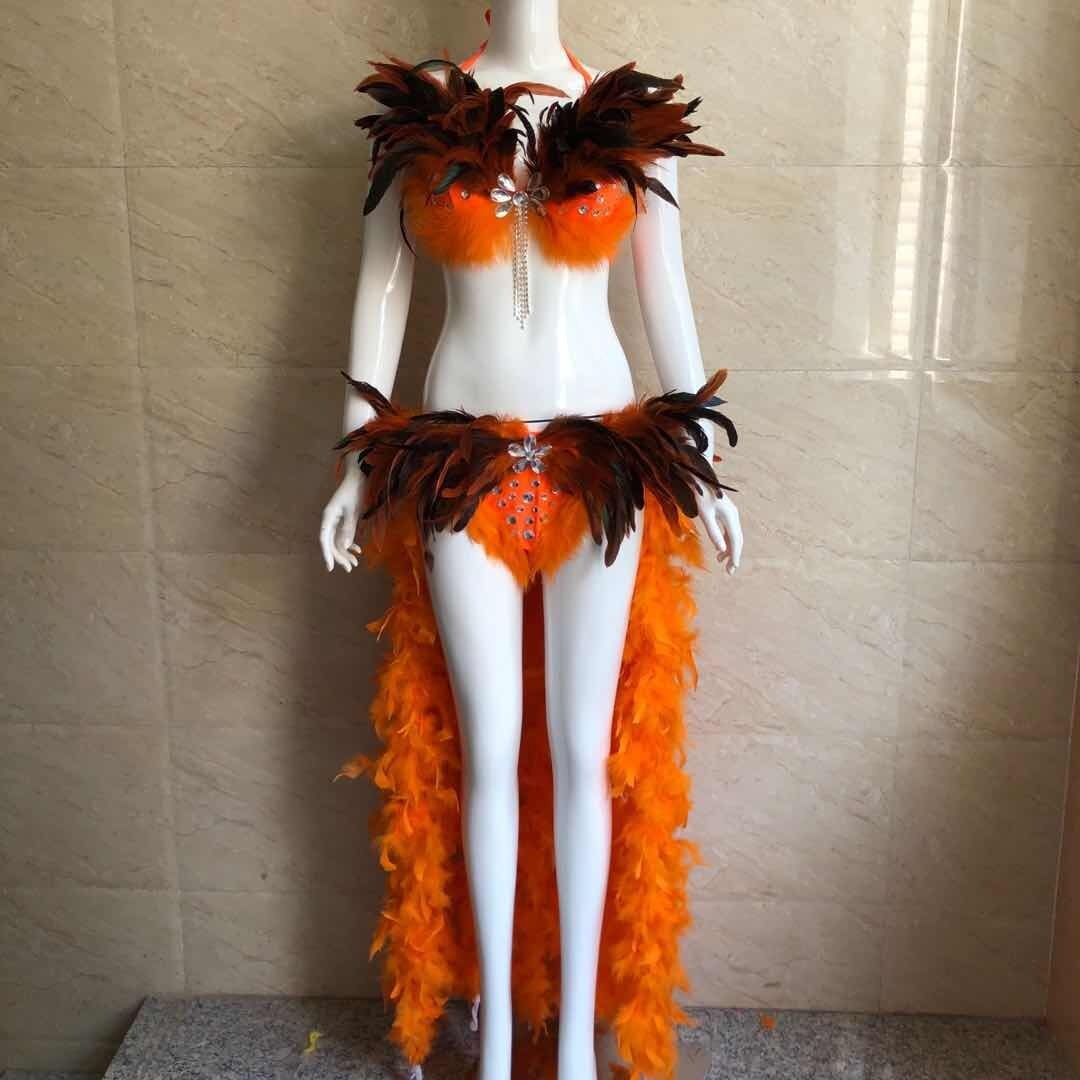 Women Feather Bikini Costume R - Thong Bikini Women review and price