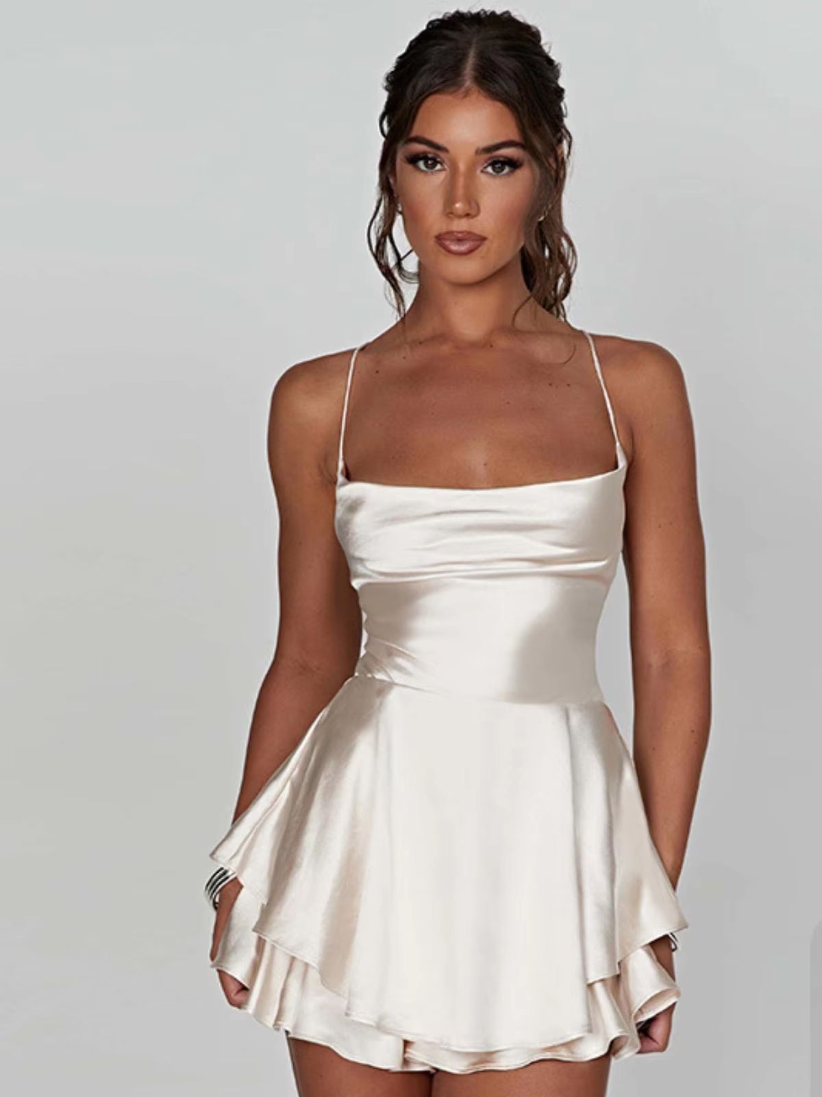 2026 SUMMER NEW WOMEN'S EUROPE - Slip Dress Satin review and price