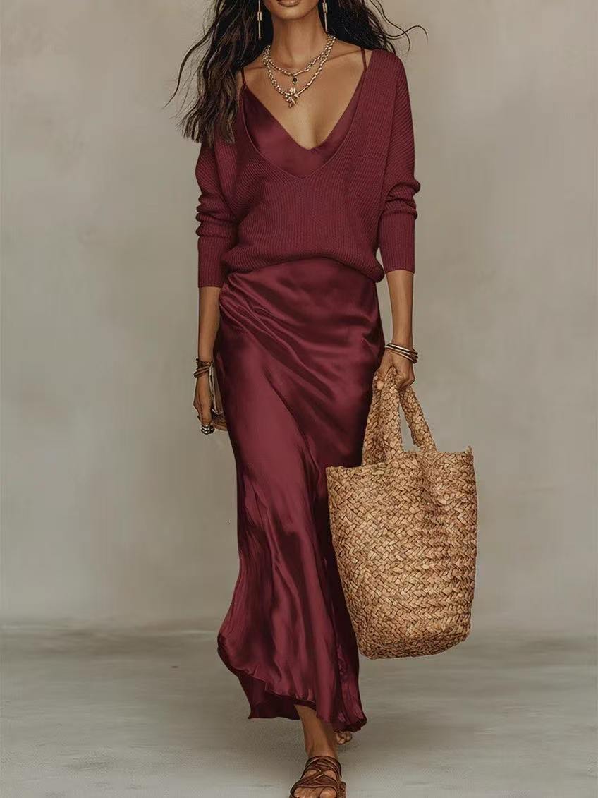 European American Fashion Knit - Slip Dress Satin review and price