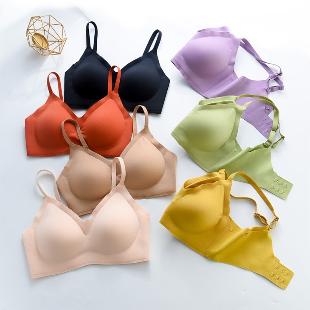Push Up Wireless Bra Gathered  - Bralette Wireless Soft review and price