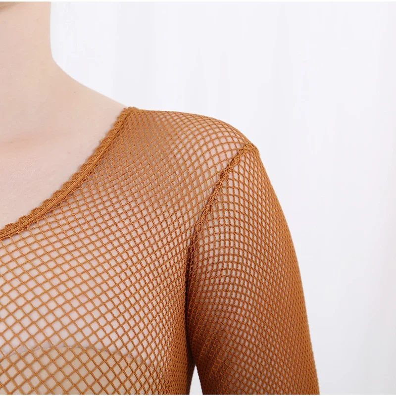 Latin Dance Full Body Jumpsuit - Bodystocking Fishnet review and price