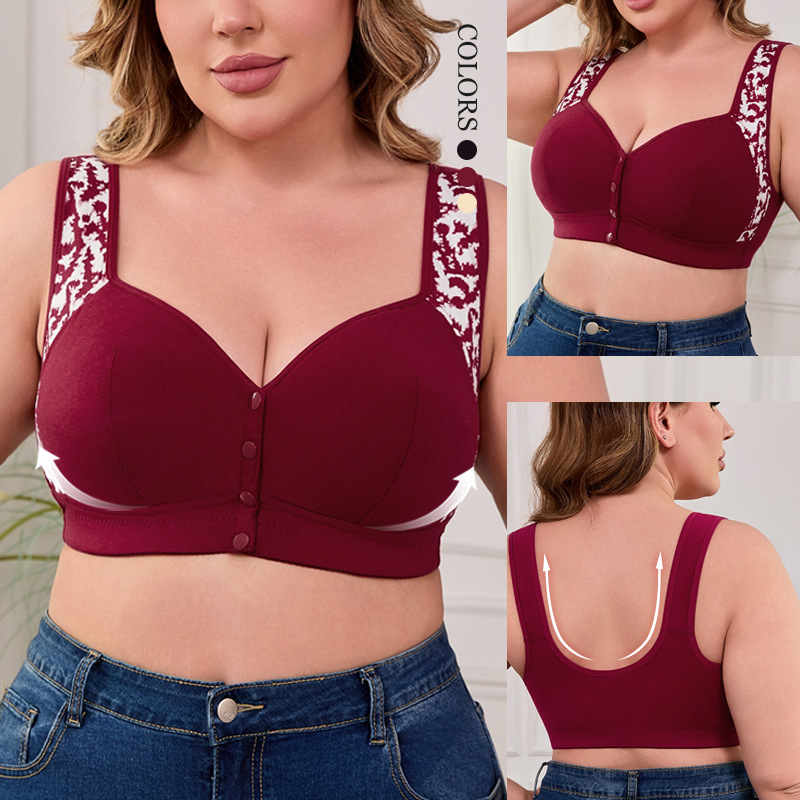 XL-7XL Plus Size Front Buckle  - Seamless Underwear Women review and price